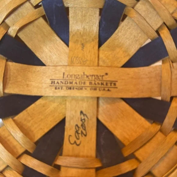 🐈‍⬛ Longberger Proudly  American Button Basket approx 6”x 3” - Picture 7 of 10